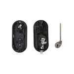 Alfa Romeo 3 Buttons Red Flip Remote Key Shell - Image 2