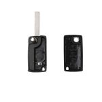 Citroen 3 Button Flip Remote Key Shell - With Battery Holder - Image 3