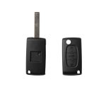 Citroen 3 Button Flip Remote Key Shell - With Battery Holder - Image 2