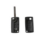 Citroen 2 Button Flip Remote Key Shell - With Battery Holder - Image 3