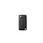 Citroen 3 Button Key Shell Light Button - With Battery Holder