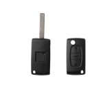 Citroen 3 Button Flip Key Shell - Without Battery Holder - Image 2