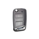 Anthracite Silicon TPU Case VW Golf 7 3 Buttons Flip - Image 3