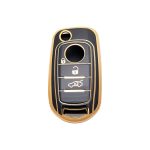 Gold Black Silicon TPU Case Fiat Egea Flip