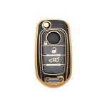 Gold Black Silicon TPU Case Fiat Egea Flip - Image 3
