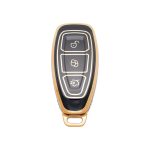 Gold/Black Silicon TPU Case Ford Focus/Mondeo Smart 3 Buttons - Image 3