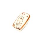 Gold White Silicone Case Fiat Fiorino - Image 2