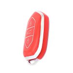 Silver Red Silicone Case — Togg Smart 3‑Button