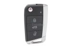 VW Golf 7 Flip Key Shell Gray