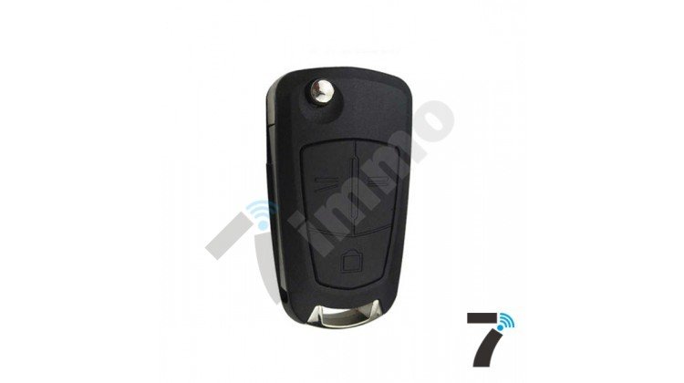 op026-750x420-2 Opel Vectra C 3 Button Flip Key Shell - Image 1