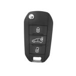 Peugeot Rifter 3-Button Combi Flip Key Shell