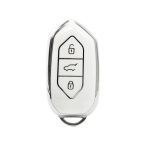 Silver / White Silicone Case for Togg Smart 3-Button Key - Image 4