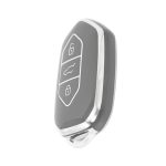 Silver / Gray Silicone Case for Togg Smart 3-Button Key