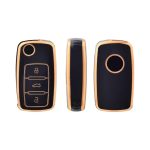 Gold/Black Silicone Case VW UDS 3-Button - Image 2