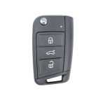 VW Golf 7 Flip Key Case Black – HU162 with Key