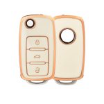 Gold/White Silicone Case VW UDS 3 Button
