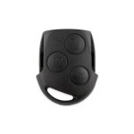 Ford Rounded Black 3 Button Key Shell