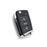 VW Golf 7 Flip Key Shell - with HU162 Key Blade - Image 2