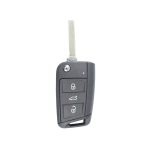 VW Golf 7 Flip Key Shell Black - with HU162 Key Blade - Image 3