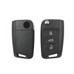 Volkswagen NCF 3 Button 434 MHz Flip Keyless Set OEM - Image 2