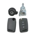 VW NCF Golf 3 Button 434 MHz Flip Remote OEM